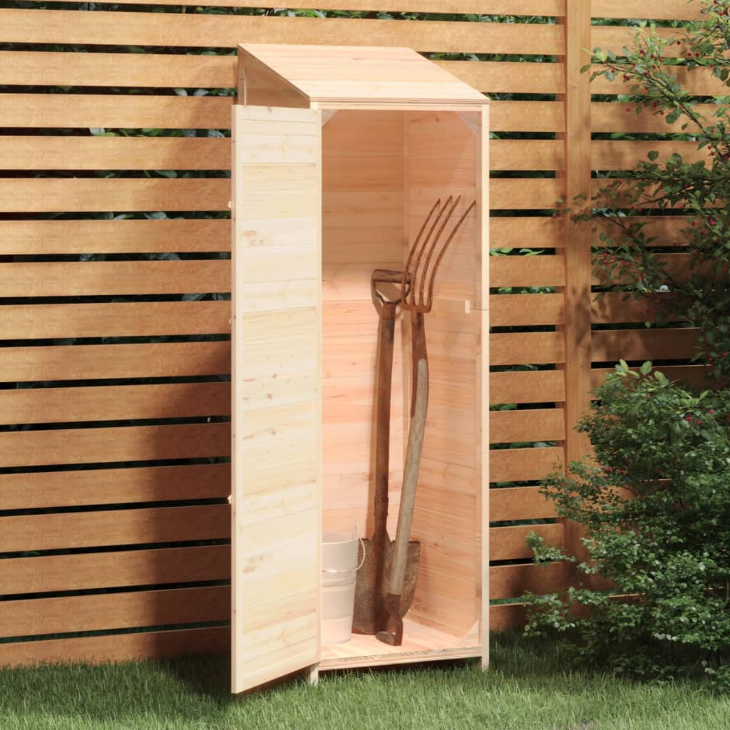 Capanno da Giardino 55x52x174,5 cm in Legno Massello di Abete 152186