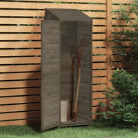 Capanno Giardino Antracite 55x52x174,5 cm Legno Massello Abetecod mxl 129613