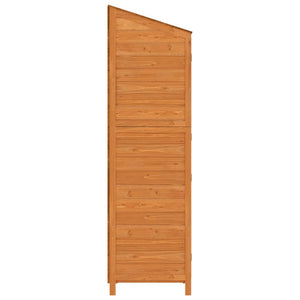 Capanno da Giardino Marrone 55x52x174,5 cm Legno Massello Abete 152189