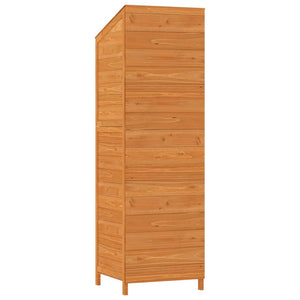 Capanno da Giardino Marrone 55x52x174,5 cm Legno Massello Abete 152189