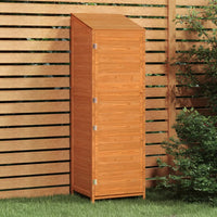 Capanno da Giardino Marrone 55x52x174,5 cm Legno Massello Abete 152189