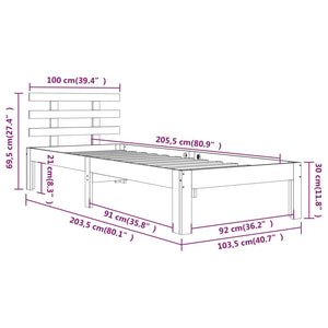 Giroletto Bianco in Legno Massello 100x200 cm cod mxl 58453