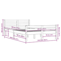 Giroletto in Legno Massello 120x190 cm 4FT Small Double cod mxl 31697