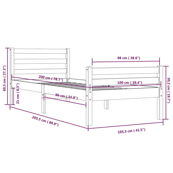 Giroletto Bianco in Legno Massello 100x200 cm cod mxl 57430