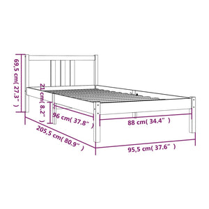 Giroletto in Legno Massello 90x200 cm cod mxl 53923