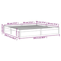 Giroletto in Legno Massello 200x200 cm 814969