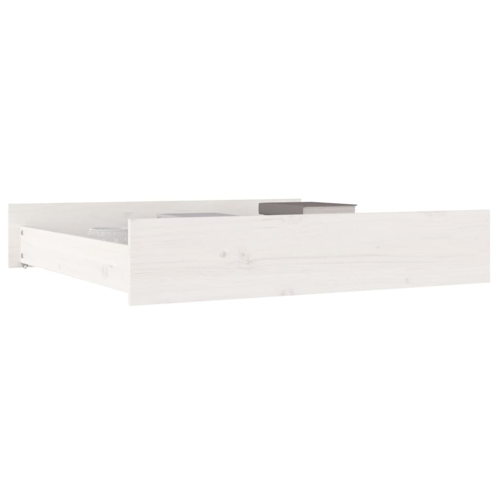 Cassetti per Letto 2 pz in Legno Massello di Pino Bianco cod mxl 71556