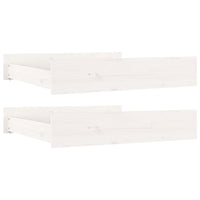 Cassetti per Letto 2 pz in Legno Massello di Pino Bianco cod mxl 78047