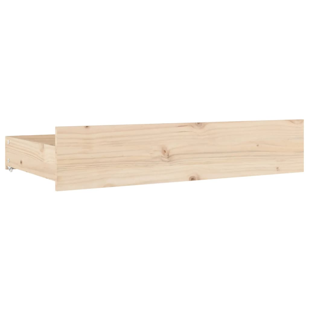 Cassettoni da Letto 4 pz in Legno Massello di Pino 814994