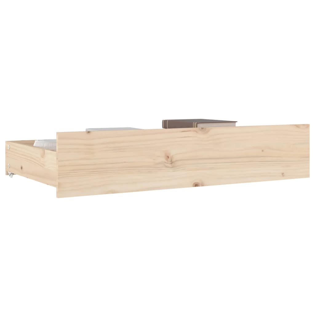 Cassettoni da Letto 4 pz in Legno Massello di Pino 814994