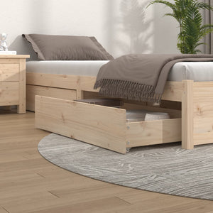 Cassettoni da Letto 4 pz in Legno Massello di Pino 814994