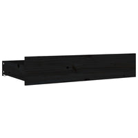 Cassettoni da Letto 4 pz in Legno Massello di Pino Nero cod mxl 71700