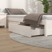 Cassettoni da Letto 4 pz in Legno Massello di Pino Biancocod mxl 120978