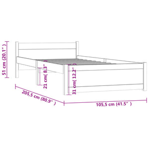 Giroletto in Legno Massello 100x200 cm 815034