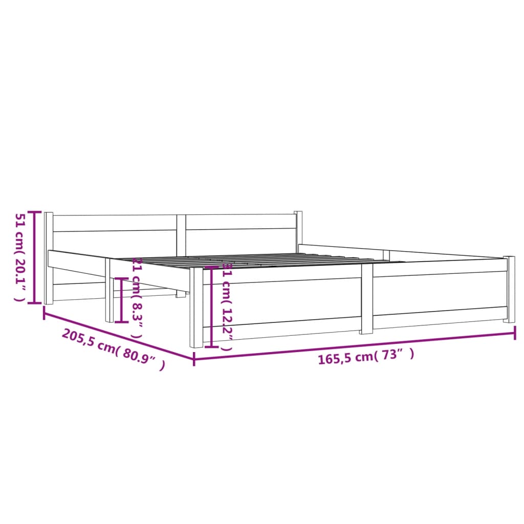 Giroletto in Legno Massello 160x200 cm cod mxl 61600