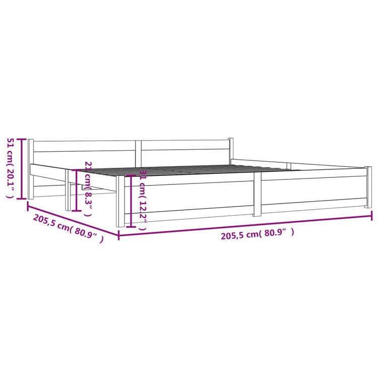 Giroletto Bianco in Legno Massello 200x200 cm cod mxl 64413