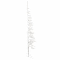 Albero Natale Artificiale Sottile a Metà Supporto Bianco 180 cm 344566