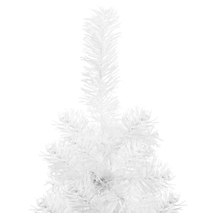 Albero Natale Artificiale Sottile a Metà Supporto Bianco 240 cm 344568