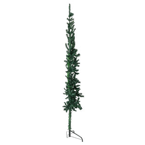 Albero Natale Artificiale Sottile a Metà Supporto Verde 180 cm