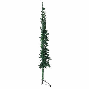 Albero Natale Artificiale Sottile a Metà Supporto Verde 210 cm 344602