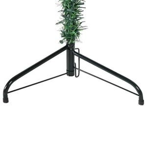 Albero Natale Artificiale Sottile a Metà Supporto Verde 210 cm 344602