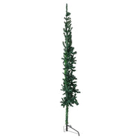 Albero Natale Artificiale Sottile a Metà Supporto Verde 240 cm cod mxl 15722