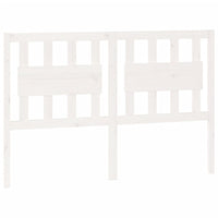 Testiera per Letto Bianca 145,5x4x100 cm Legno Massello di Pino cod mxl 52941