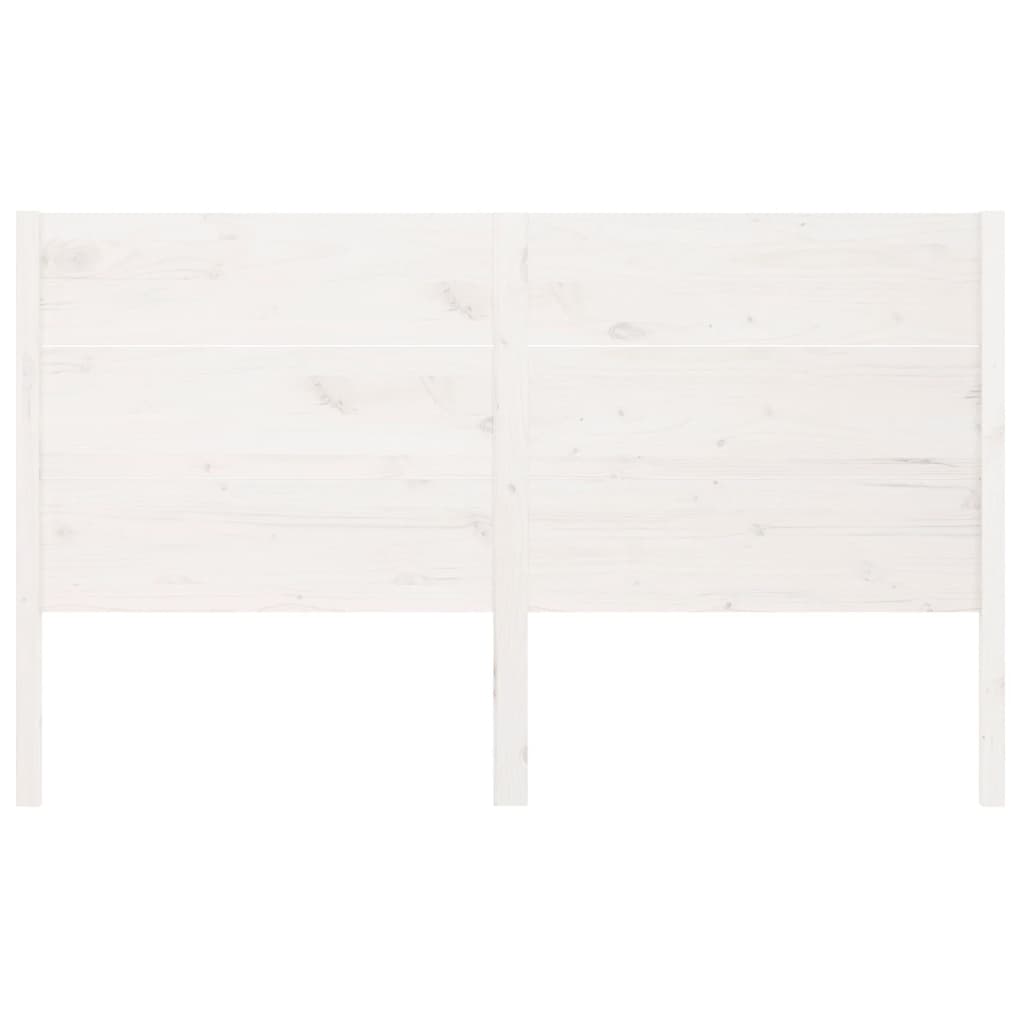 Testiera per Letto Bianca 141x4x100cm in Legno Massello di Pinocod mxl 118732