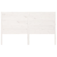 Testiera per Letto Bianca 156x4x100cm in Legno Massello di Pino cod mxl 64372