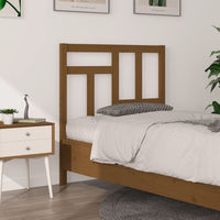 Testiera per Letto Miele 80,5x4x100cm in Legno Massello di Pino 818948