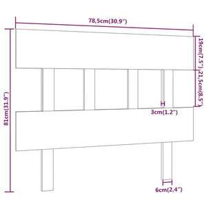 Testiera per Letto Miele 78,5x3x81 cm in Legno Massello di Pino cod mxl 48005