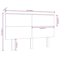 Testiera per Letto Miele 124x6x82,5cm in Legno Massello di Pino cod mxl 46556