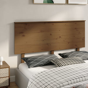 Testiera per Letto Miele 154x6x82,5cm in Legno Massello di Pino cod mxl 52546