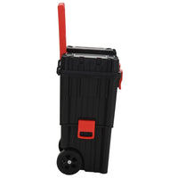 Trolley Porta Attrezzi Nero e Rosso in Polipropilene 152097