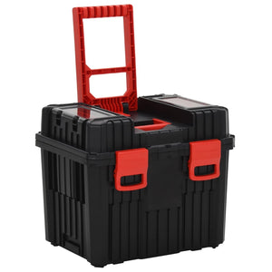 Trolley Porta Attrezzi Nero e Rosso in Polipropilene 152097