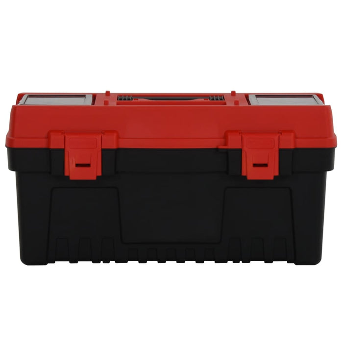 Set Cassette degli Attrezzi 2 pz Nero e Rosso in Polipropilene cod 10164