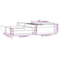 Giroletto con Cassetti Miele 90x200 cm 3103466