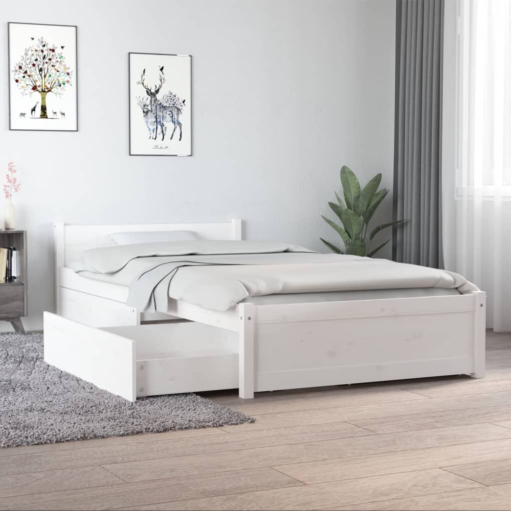 Giroletto con Cassetti Bianco 90x190 cm 3FT Single cod mxl 63691