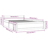 Giroletto con Cassetti Bianco 120x190 cm 4FT Small Double cod mxl 49693