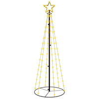 Albero di Natale a Cono Bianco Caldo 108 LED 70x180 cm