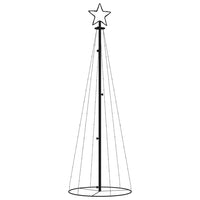 Albero di Natale a Cono Bianco Caldo 108 LED 70x180 cm