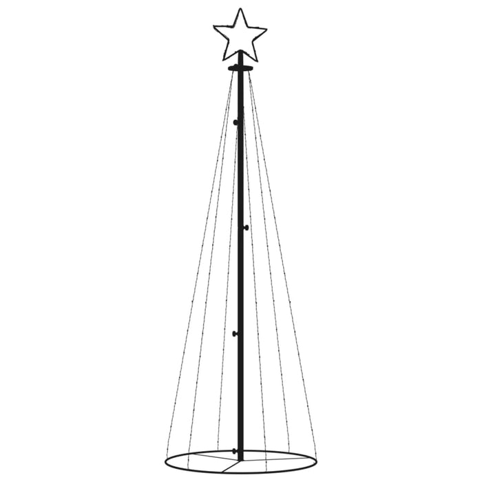 Albero di Natale a Cono Colorato 108 LED 70x180 cm