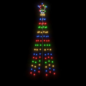 Albero di Natale a Cono Colorato 108 LED 70x180 cm