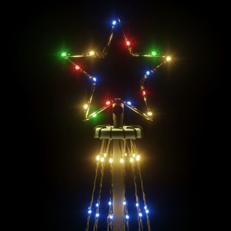 Albero di Natale a Cono Colorato 732 LED 160x500 cm