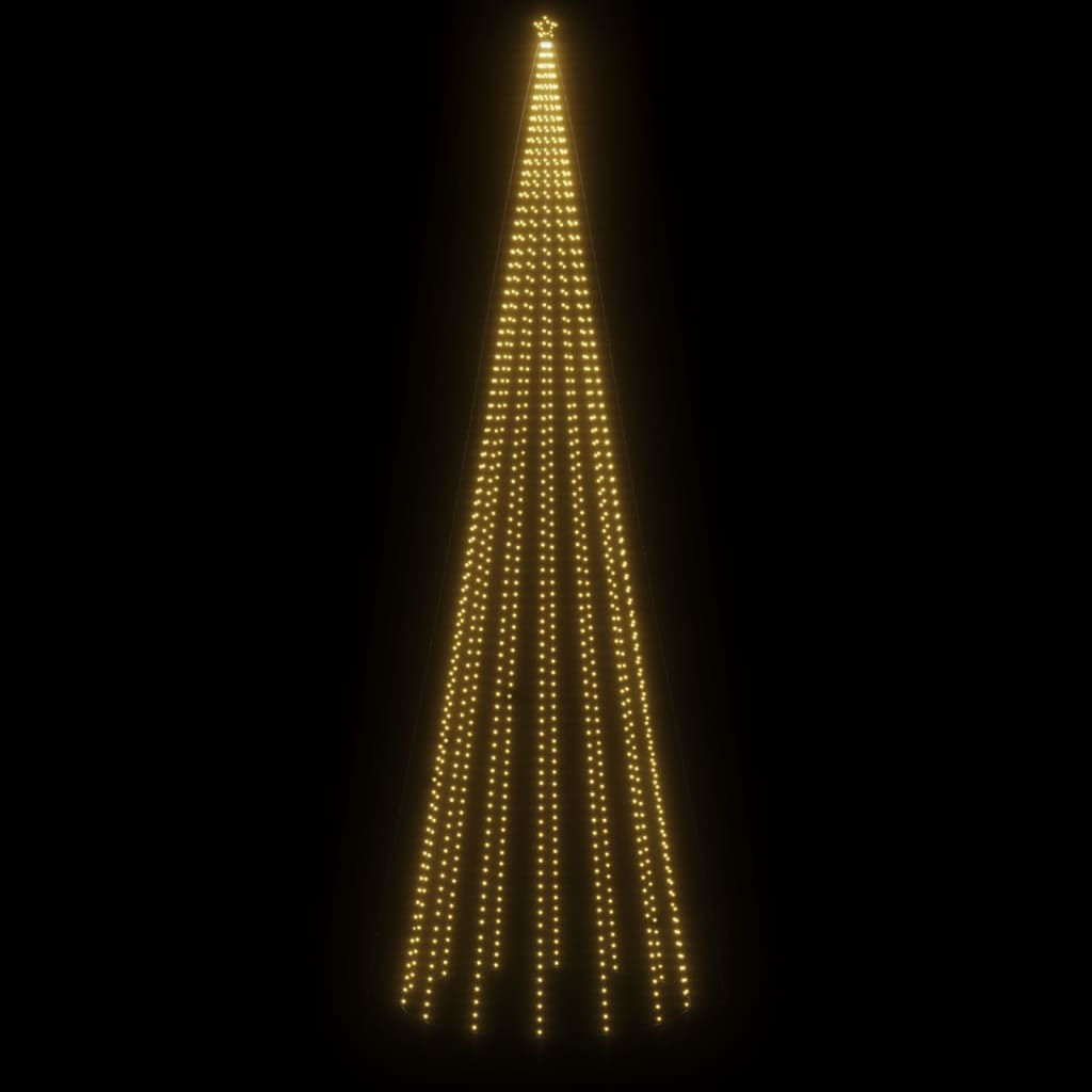 Albero di Natale a Cono Bianco Caldo 1134 LED 230x800 cm 343498