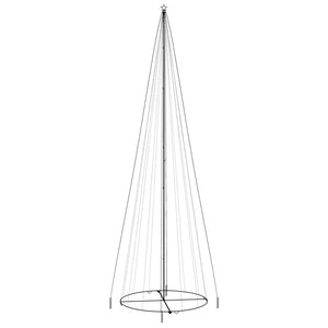 Albero di Natale a Cono Bianco Freddo 1134 LED 230x800 cm