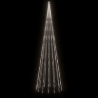 Albero di Natale a Cono Bianco Freddo 1134 LED 230x800 cm