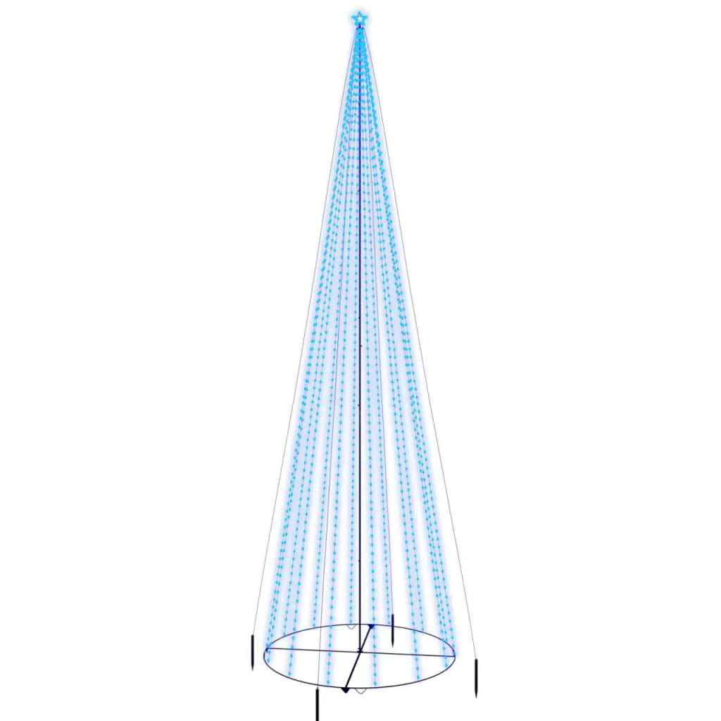 Albero di Natale a Cono Blu 1134 LED 230x800 cm