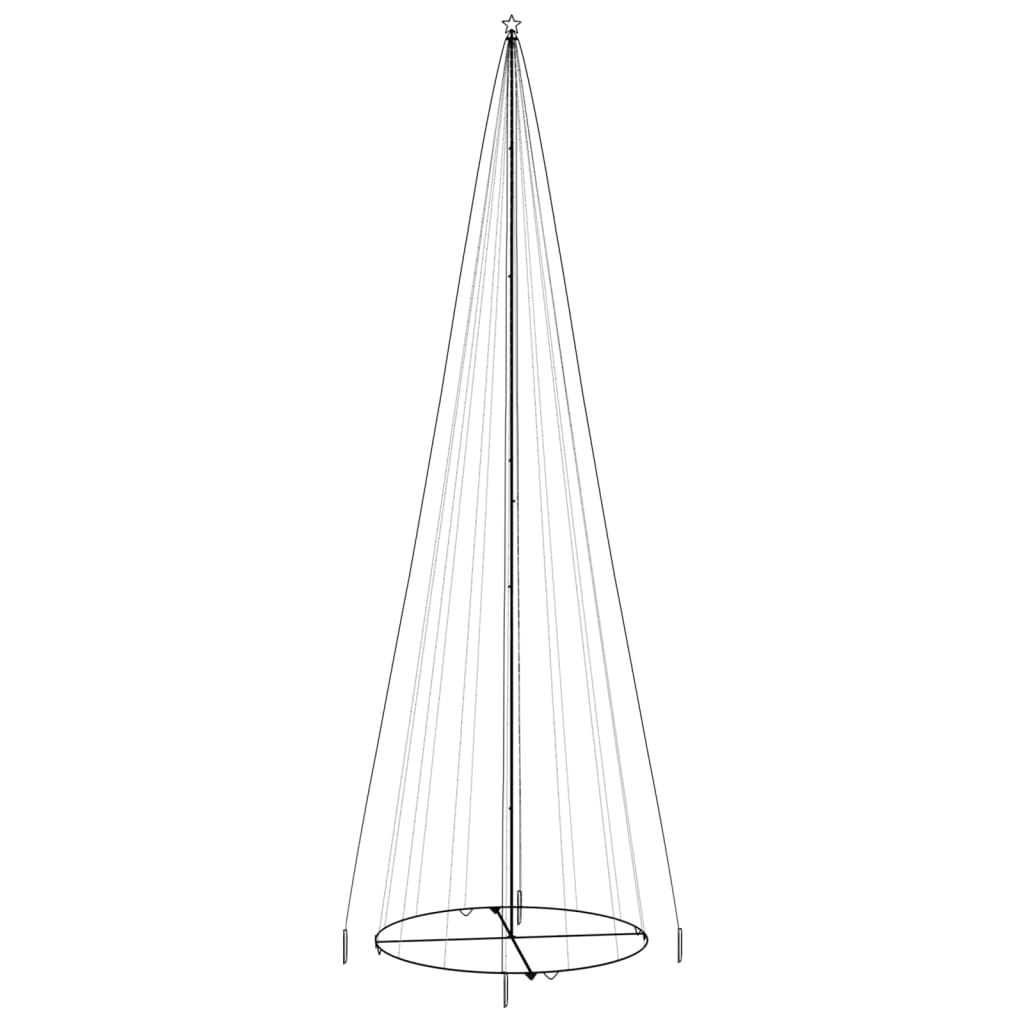 Albero di Natale a Cono Blu 1134 LED 230x800 cm