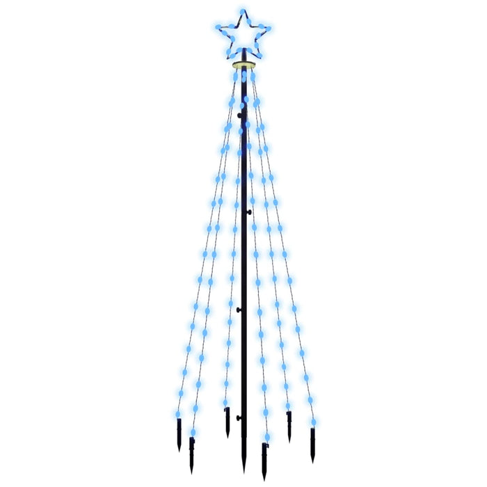 Albero di Natale con Puntale Blu 108 LED 180 cm 343553